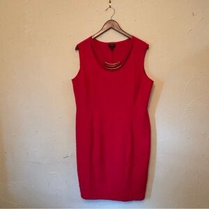 Chic Red Sleeveless Dress